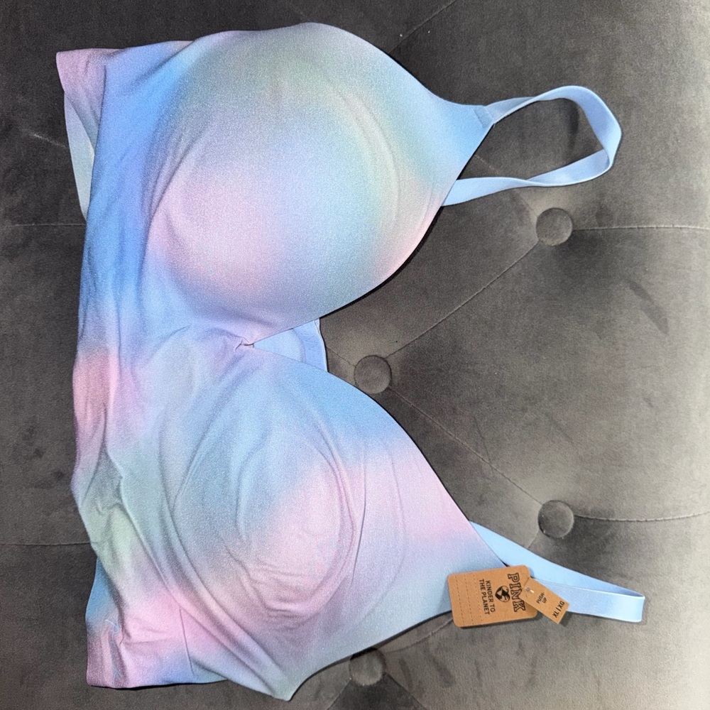 PINK Victoria's Secret Blue and Pink Ombre Bra
